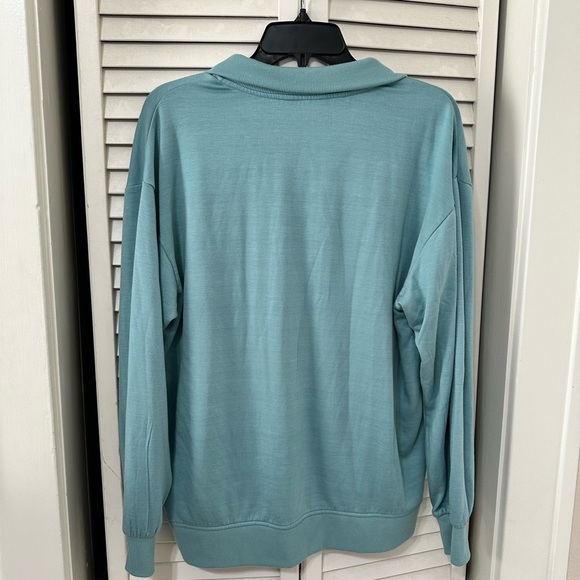 Three Dots Ladies' Quarter Zip Pullover Relaxed‎ Fit Soft Hand Feel - Picture 4 of 4